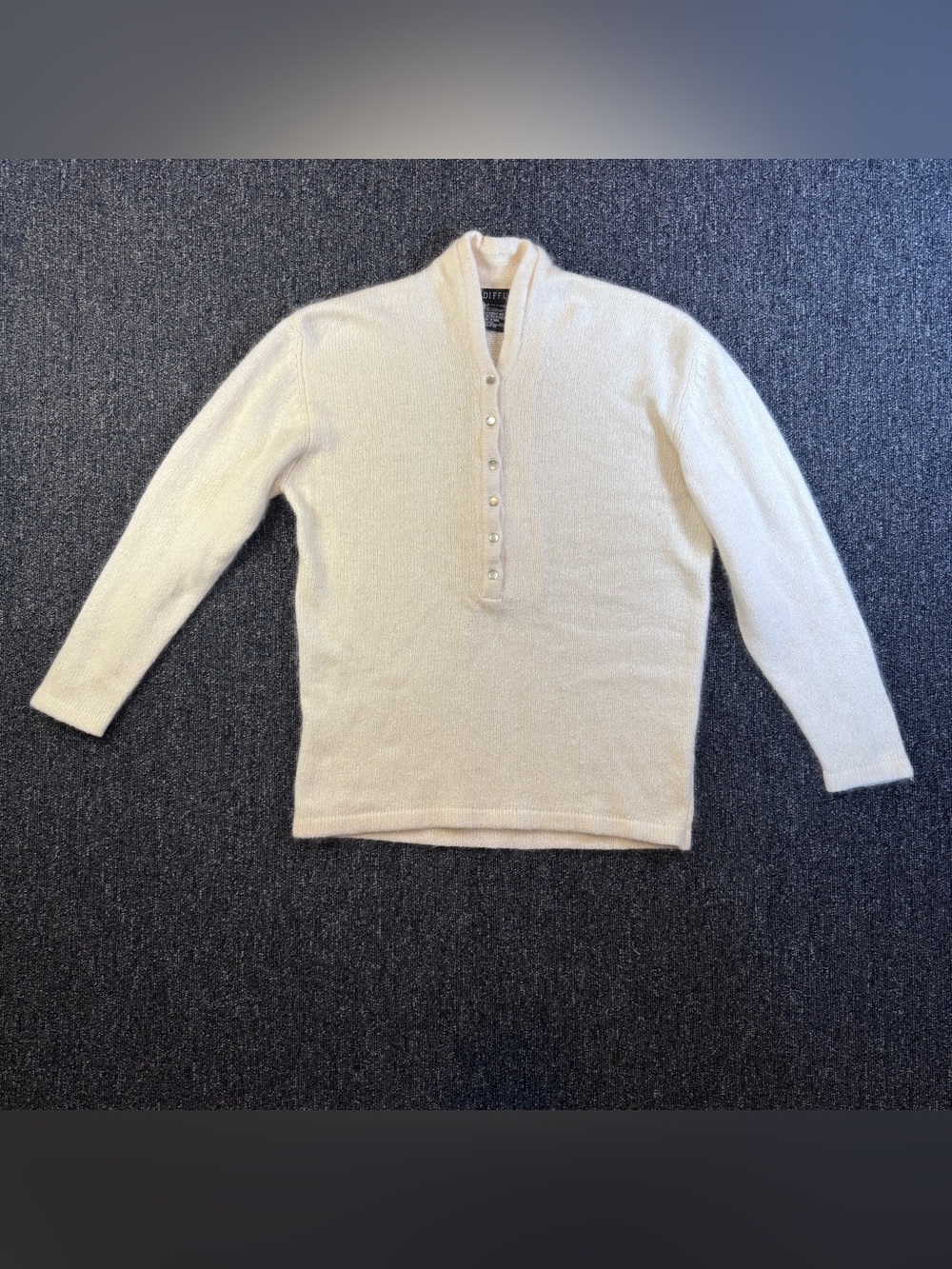 Vintage 90s IB Diffusion Women’s Sweater Silk Angora Lambs Wool Blend Size Small
